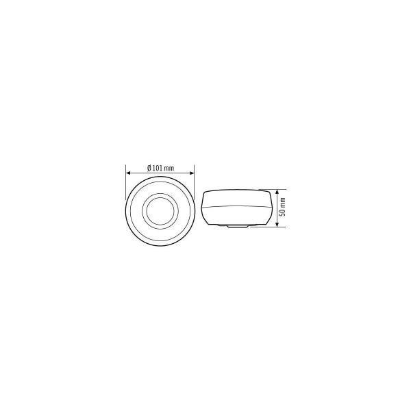 Esylux PD 360/8 BASIC Decken-Präsenzmelder, 360°, Ø 8m Reichweite, ON/OFF, weiß (EB10431302)