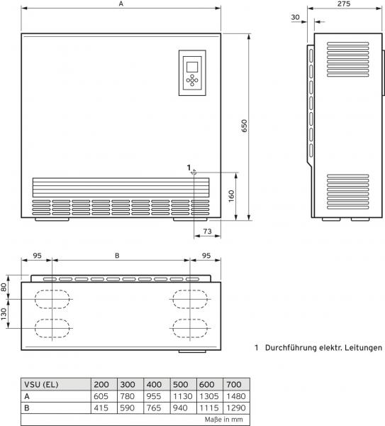 ARDEBO.de - VSU 500 EL VAILLANT Elektro-Speicherheizgerät VSU 500/5 EL mit elektr. Laderegle