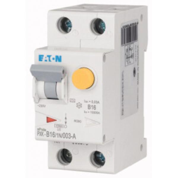 Eaton Electric PXK-B16/1N/003-A FI/LS Kombination, 16 A, 30 mA, LS-Charakteristik: B, 1p+N, FI-