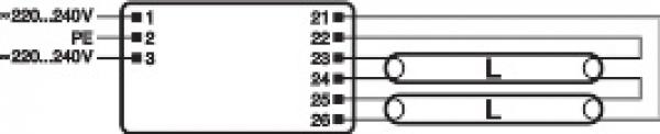 Osram QTP-OPTIMAL 2X54?58 QUICKTRONIC® PROFESSIONAL OPTIMAL 2X54?58