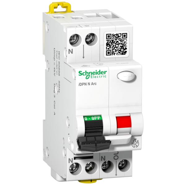 Schneider Electric A9FDB7616 Brandschutzschalter (AFDD) + LS, iDPN N Arc, 1P+N, 16A, B-Charakterist