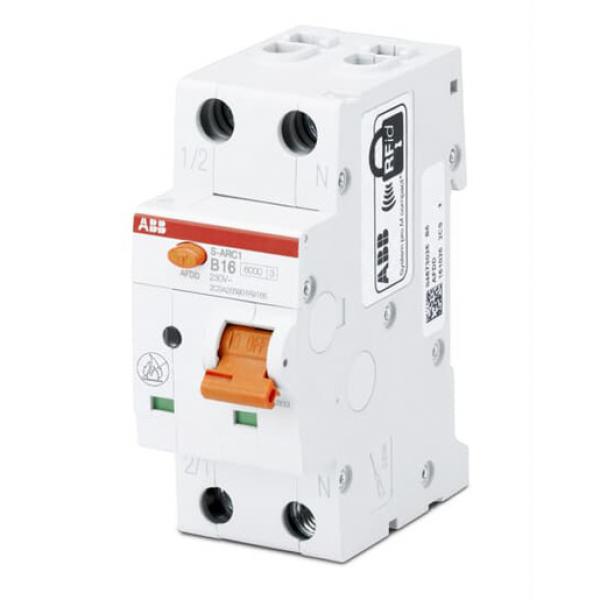 Abb S-ARC1 B16 AFDD+LS S-ARC1-B16, 6kA, 1P+N, 2TE Fehlerlichtbogen-Schutzeinrichtung