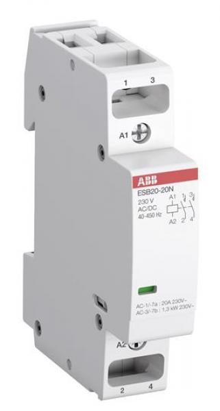Abb ESB20-20N-06 ESB20-20N-06 Installationsschütz 20 A, 2S/0Ö, 230 V AC/DC