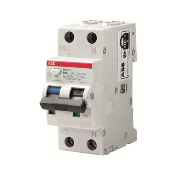 Abb DS201 B16 A30 DS201A-B16/0,03 FI/LS-Schalter 6kA, 1P+N, Typ A, B 16, 30mA