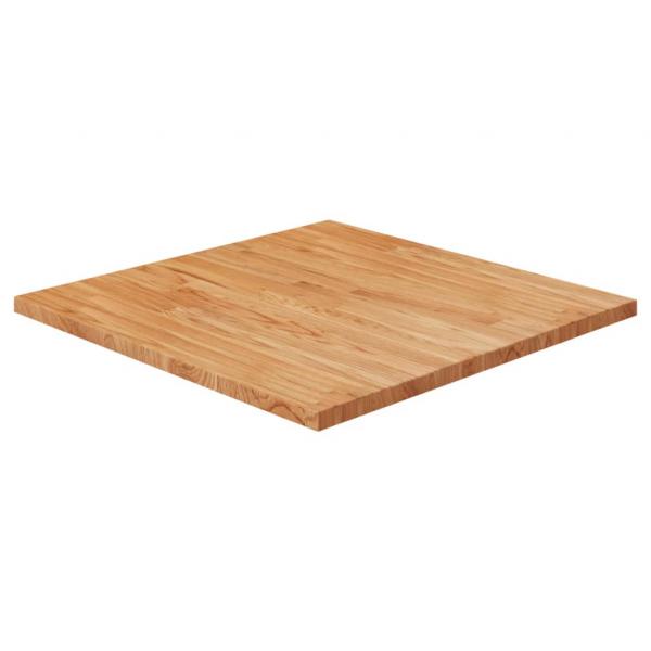 ARDEBO.de - Tischplatte Quadratisch Hellbraun 70x70x2,5cm Behandelte Eiche