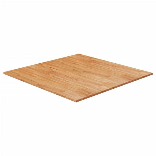 ARDEBO.de - Tischplatte Quadratisch Hellbraun 90x90x2,5cm Behandelte Eiche