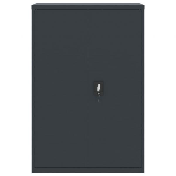 Aktenschrank Anthrazit 90x40x180 cm Stahl