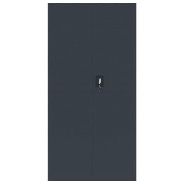 Aktenschrank Anthrazit 90x40x220 cm Stahl