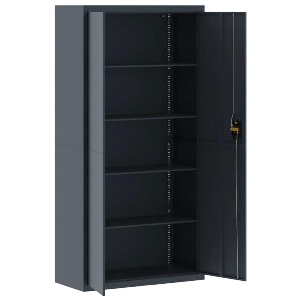 Aktenschrank Anthrazit 90x40x220 cm Stahl