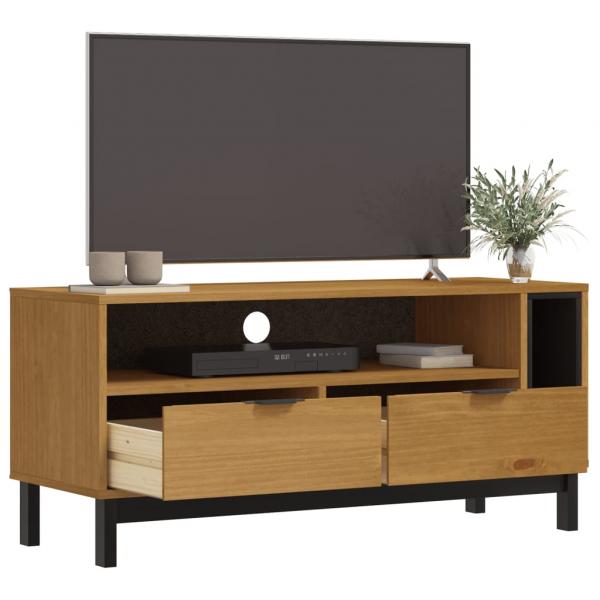 TV-Schrank FLAM 110x40x50 cm Massivholz Kiefer