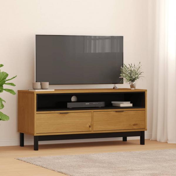 ARDEBO.de - TV-Schrank FLAM 110x40x50 cm Massivholz Kiefer