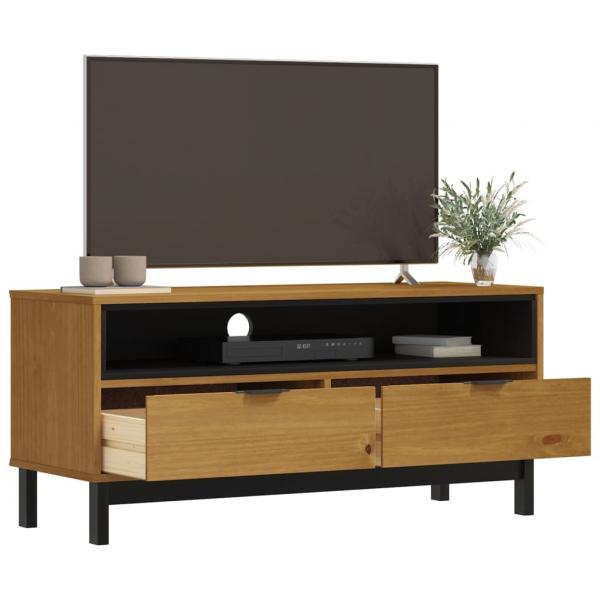 TV-Schrank FLAM 110x40x50 cm Massivholz Kiefer