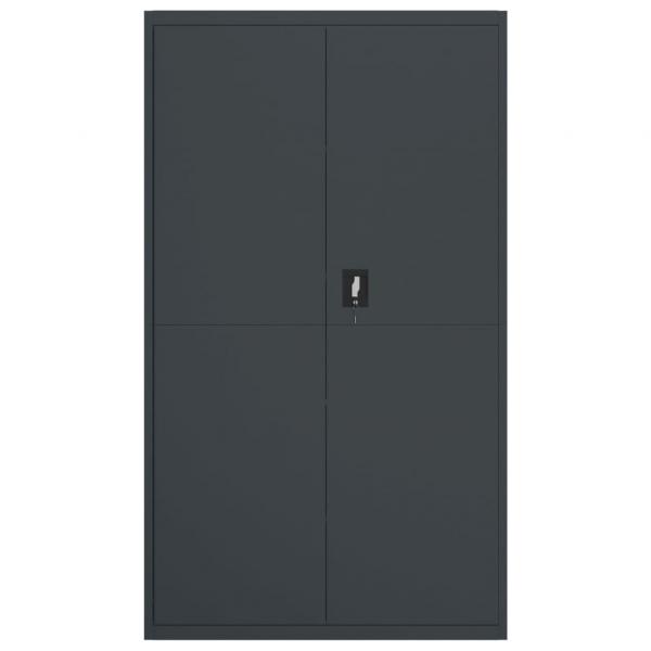 Aktenschrank Anthrazit 105x40x180 cm Stahl