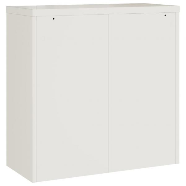 Aktenschrank Weiß 90x40x90 cm Stahl