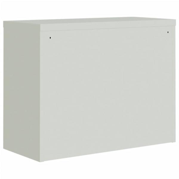 Aktenschrank Hellgrau 90x40x70 cm Stahl