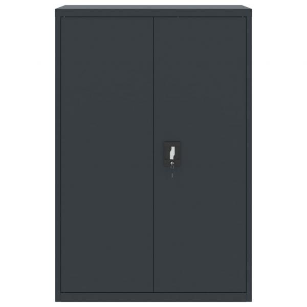 Aktenschrank Anthrazit 90x40x140 cm Stahl