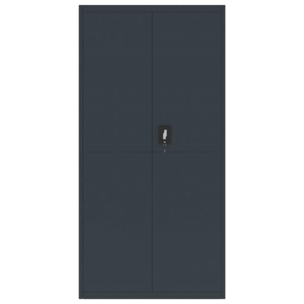 Aktenschrank Anthrazit 90x40x180 cm Stahl