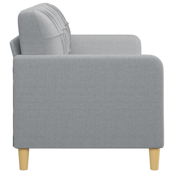 3-Sitzer-Sofa Hellgrau 180 cm Stoff