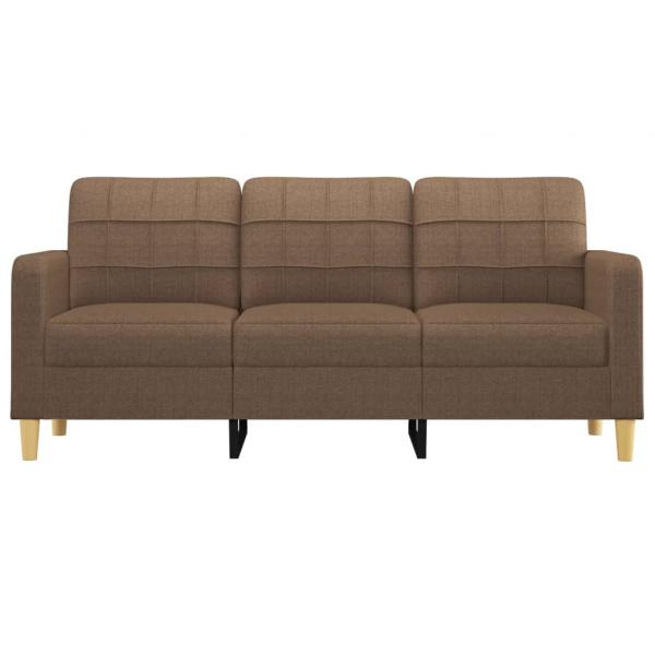 3-Sitzer-Sofa Braun 180 cm Stoff