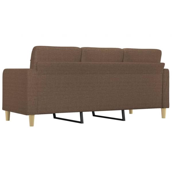 3-Sitzer-Sofa Braun 180 cm Stoff