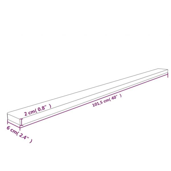 Kantenschoner Gelb & Schwarz 6x2x101,5 cm PU