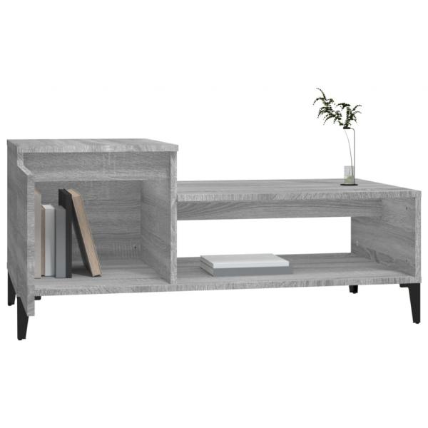 Couchtisch Grau Sonoma 100x50x45 cm Holzwerkstoff