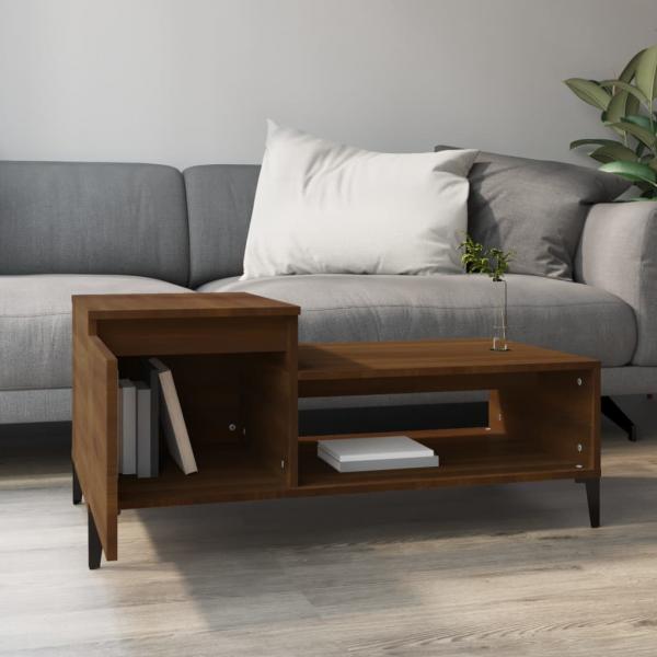 Couchtisch Braun Eichen-Optik 100x50x45 cm Holzwerkstoff