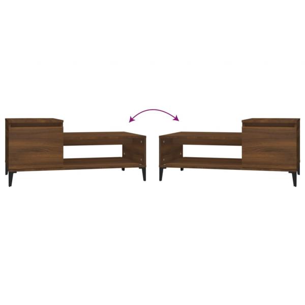 Couchtisch Braun Eichen-Optik 100x50x45 cm Holzwerkstoff