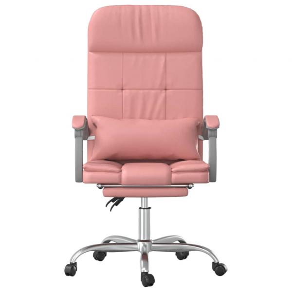 Bürostuhl mit Massagefunktion Rosa Kunstleder