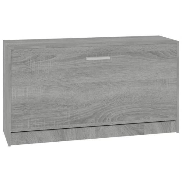 Schuhbank Grau Sonoma 80x24x45 cm Holzwerkstoff