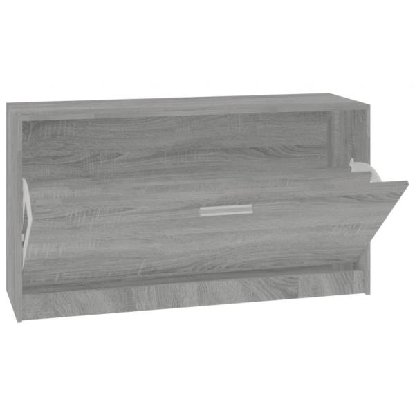 Schuhbank Grau Sonoma 80x24x45 cm Holzwerkstoff