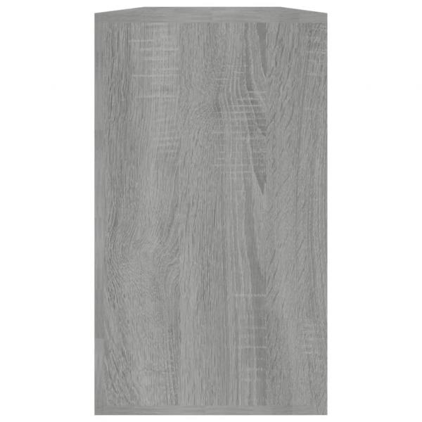 Schuhbank Grau Sonoma 80x24x45 cm Holzwerkstoff