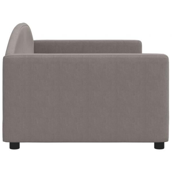 Tagesbett Taupe 90x200 cm Stoff