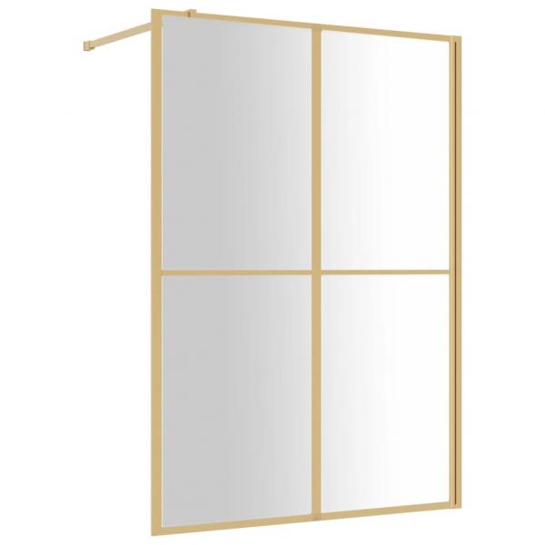 Duschwand für Begehbare Dusche ESG Klarglas Golden 140x195cm