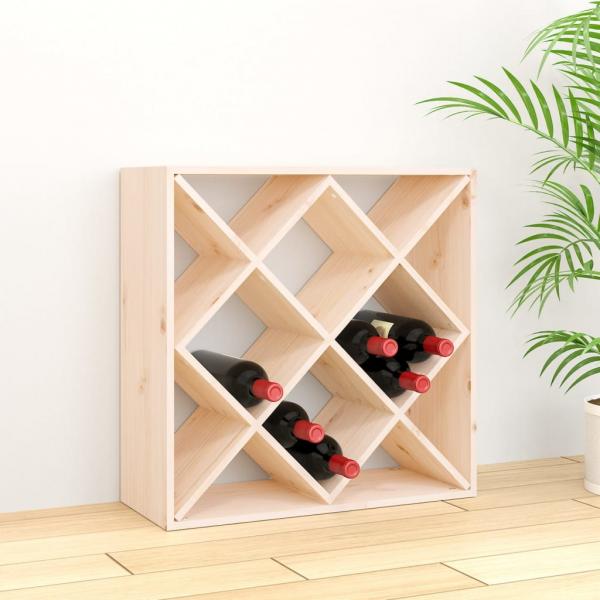 ARDEBO.de - Weinregal 62x25x62 cm Massivholz Kiefer