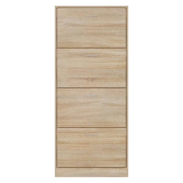 Schuhschrank Sonoma-Eiche 63x24x147 cm Holzwerkstoff