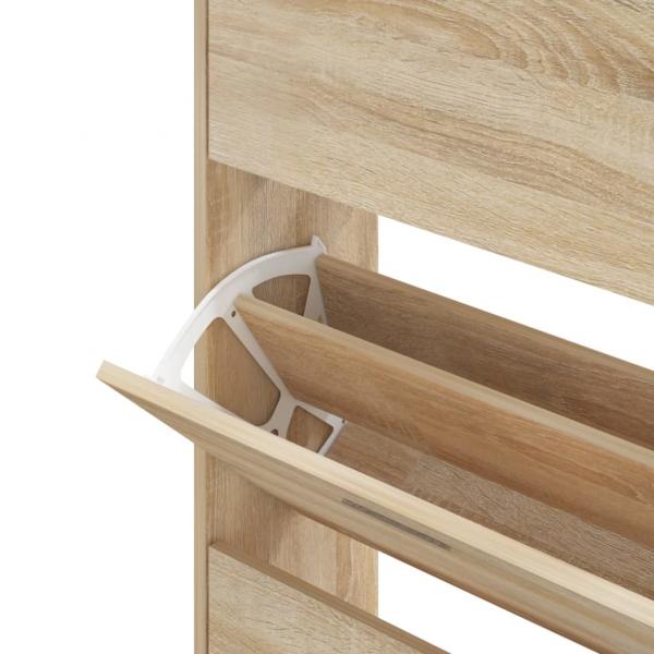 Schuhschrank Sonoma-Eiche 63x24x147 cm Holzwerkstoff