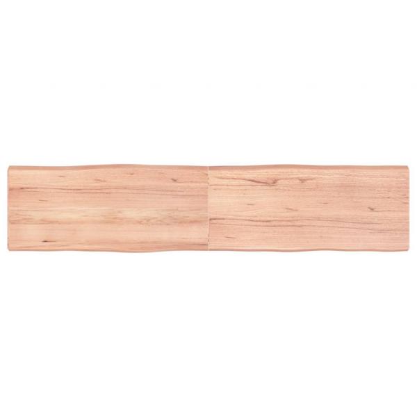 ARDEBO.de - Tischplatte 180x40x(2-6) cm Massivholz Behandelt Baumkante