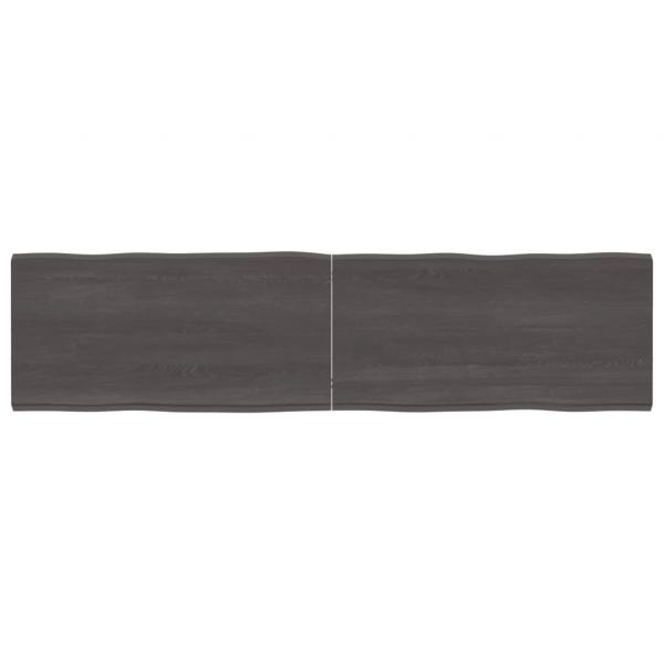 ARDEBO.de - Tischplatte 160x40x(2-4) cm Massivholz Behandelt Baumkante