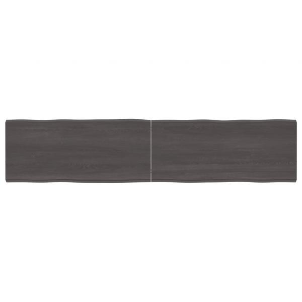 ARDEBO.de - Tischplatte 180x40x(2-4) cm Massivholz Behandelt Baumkante