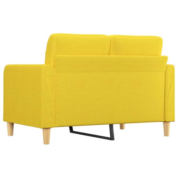 2-Sitzer-Sofa Hellgelb 120 cm Stoff