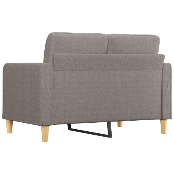 2-Sitzer-Sofa Taupe 120 cm Stoff