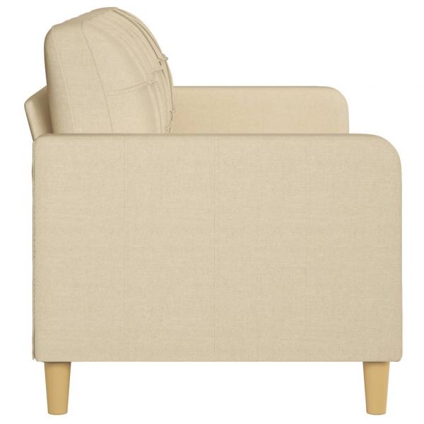 3-Sitzer-Sofa Creme 180 cm Stoff