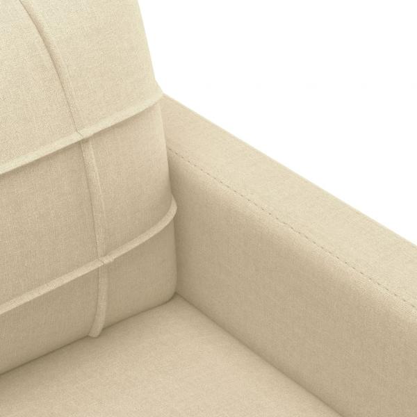 3-Sitzer-Sofa Creme 180 cm Stoff