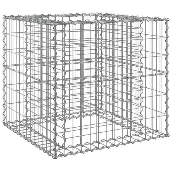 Gabionenkorb Silbern 70x70x65 cm Verzinktes Eisen