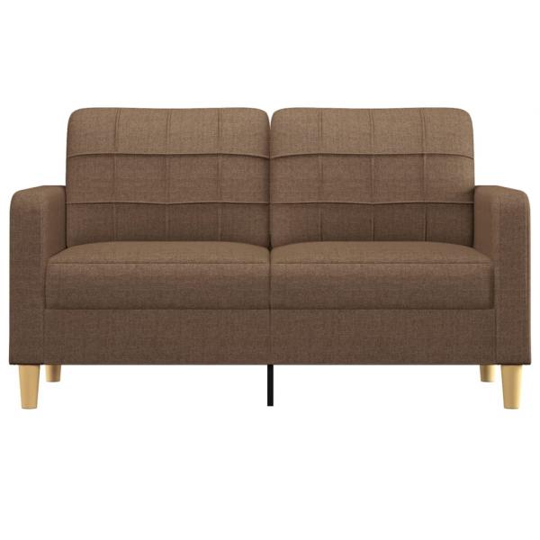 2-Sitzer-Sofa Braun 140 cm Stoff