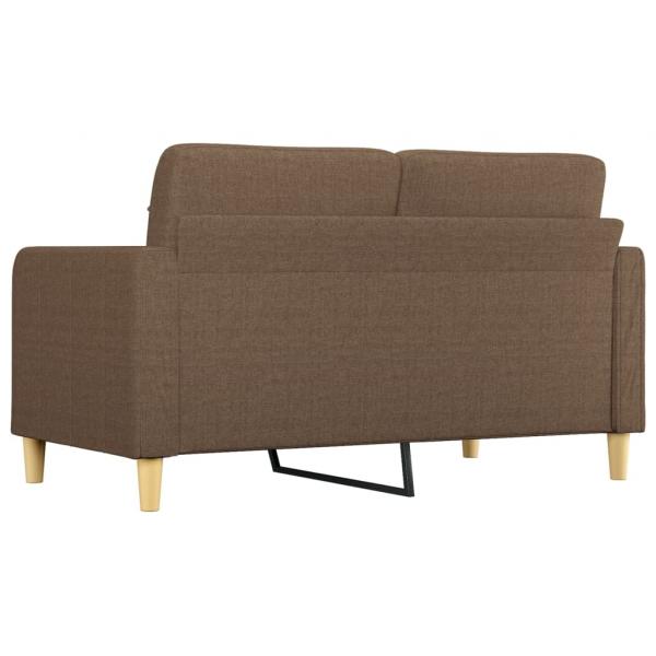 2-Sitzer-Sofa Braun 140 cm Stoff