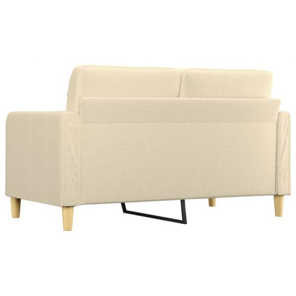 2-Sitzer-Sofa Creme 140 cm Stoff