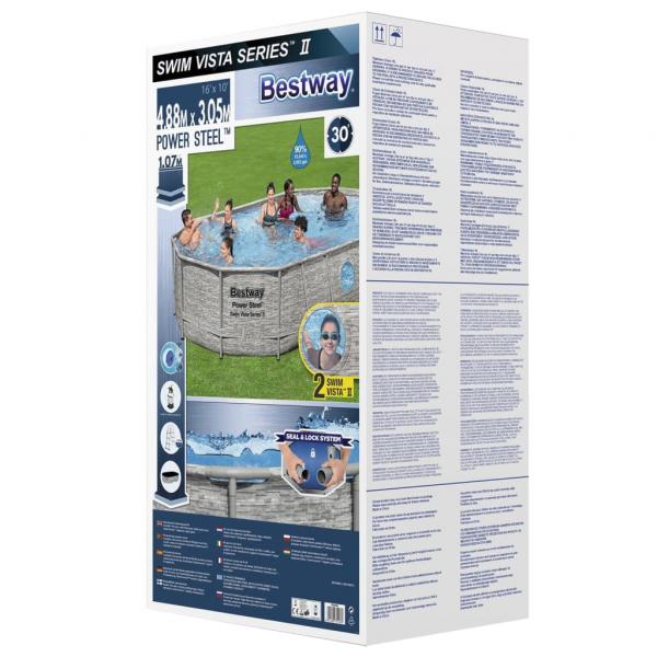 Bestway Power Steel Pool-Set 488x305x107 cm