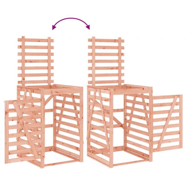 Mülltonnenbox für 3 Tonnen Massivholz Douglasie